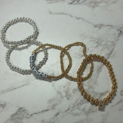 Gold Plated Bracelets | Beaded By KC
