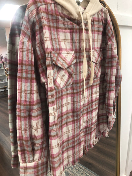 Frayed Hood Flannel