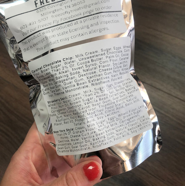 Freezer Dried Cheesecake Bites