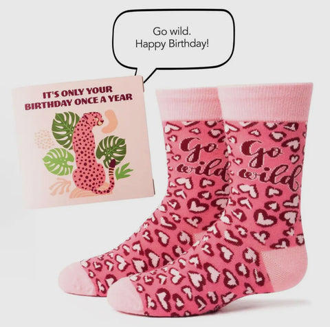 Kid’s Birthday Card Sock Set