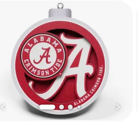 Collegiate 3D Tree Ornament