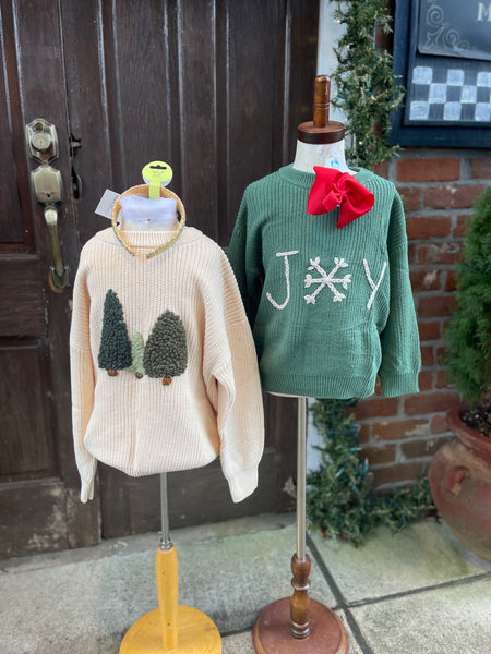 Girl’s Holiday Knit Sweaters