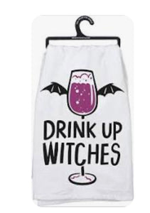 Dish Towel Drink Up Witches