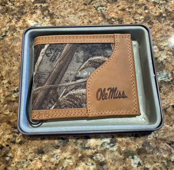 REALTREE Camo Canvas & Leather Bi-fold Wallet