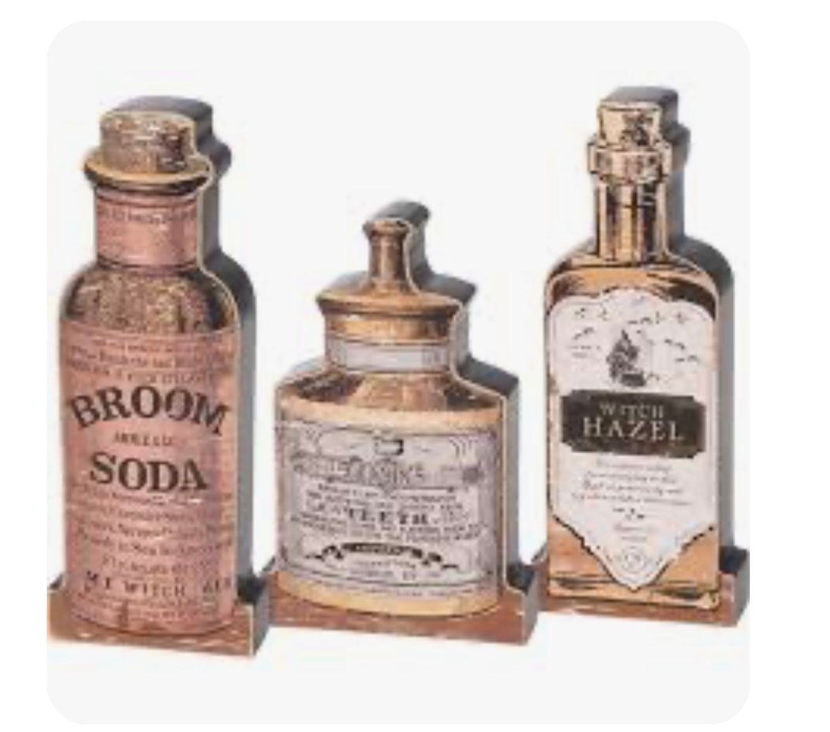Chunky Sitter Set of 3 Halloween Potions