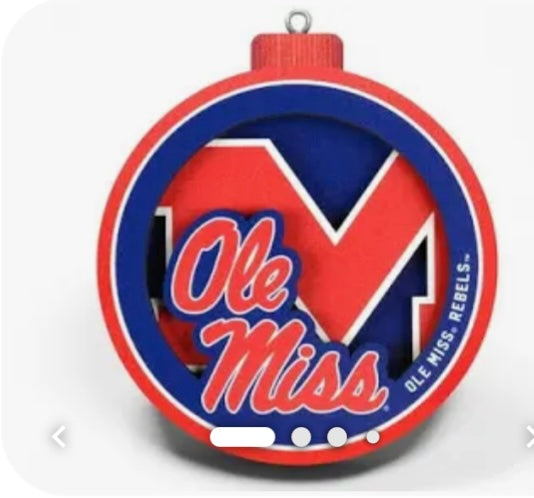 Collegiate 3D Tree Ornament