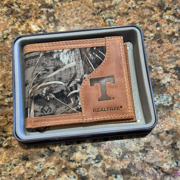 REALTREE Camo Canvas & Leather Bi-fold Wallet
