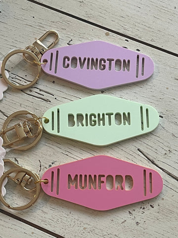 Acrylic Hotel Keychain