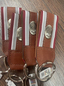 Collegiate Leather Key Chain with Concho