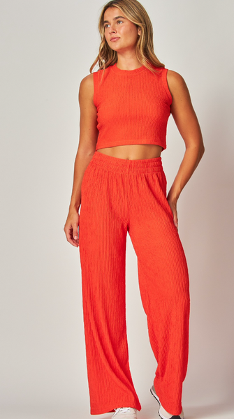 Iris Crinkle Two-Piece Set