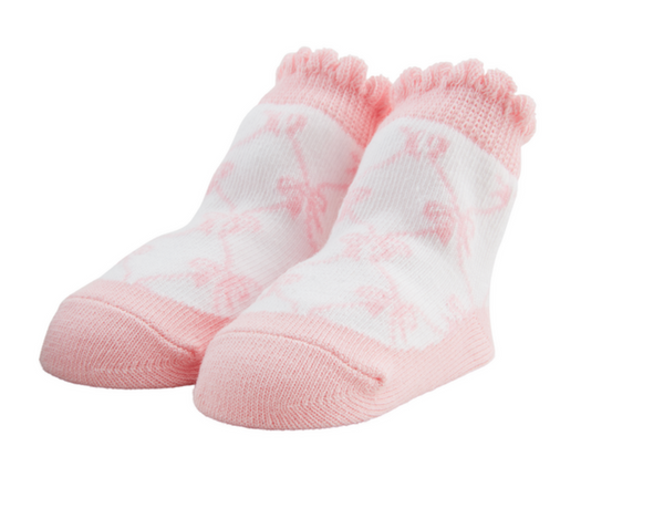 Bow Rattle Baby Socks