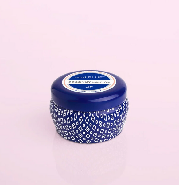 Blue Mini Tin Candle