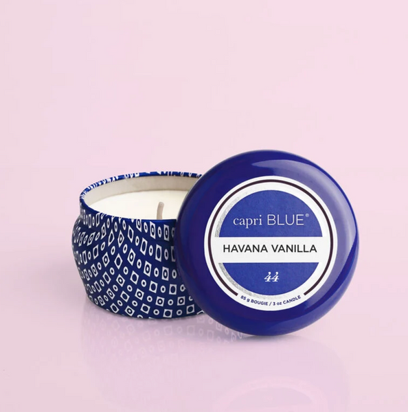 Blue Mini Tin Candle