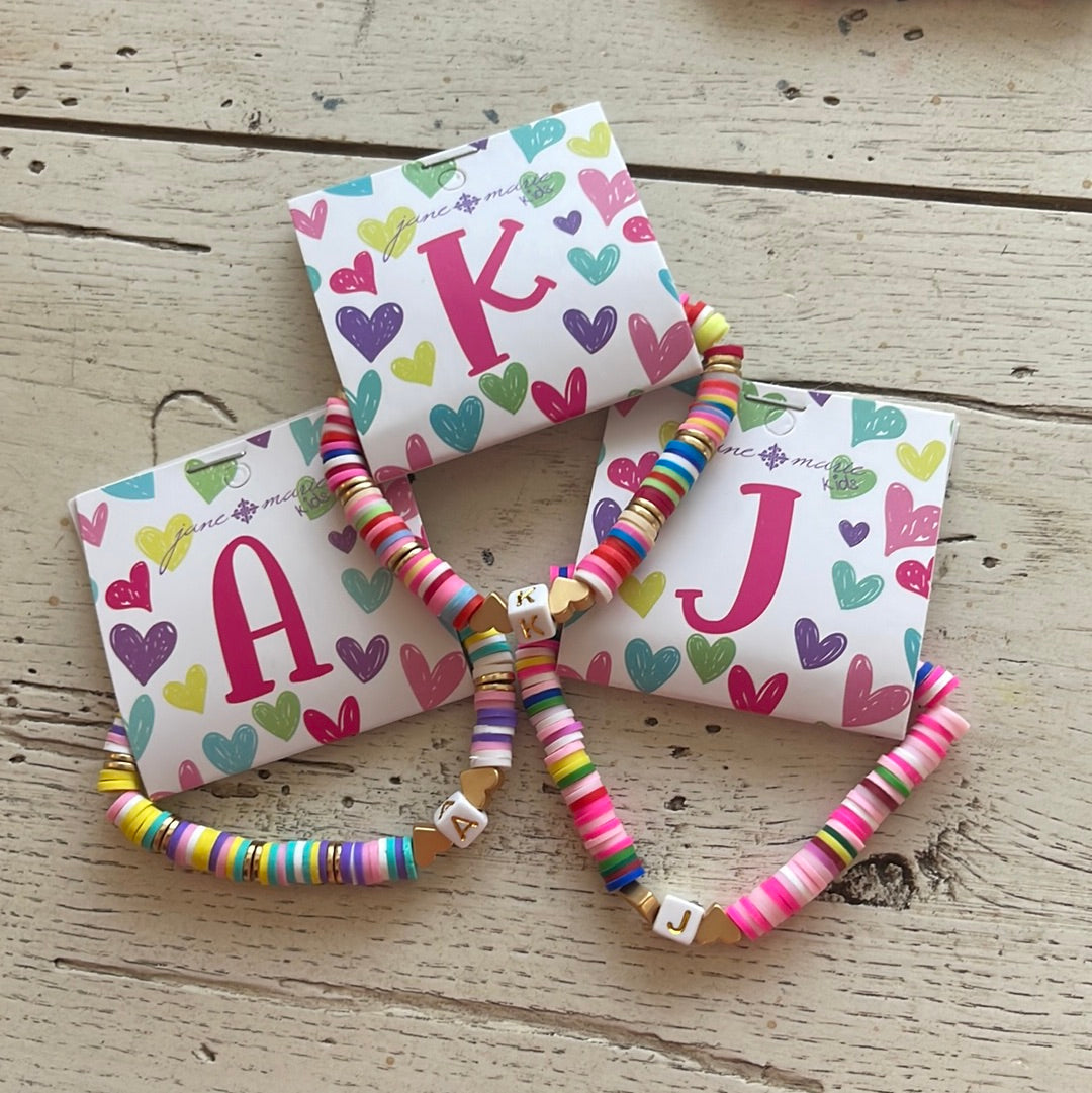 Letter Multi Beaded Bracelet