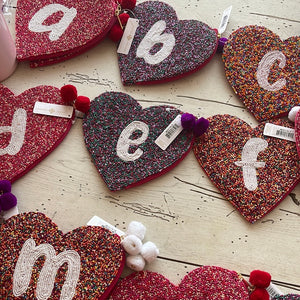 Beaded Initial Pouch